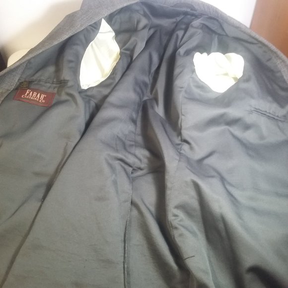 Farah Clothing grey jacket blazer plaid Size 40R - Picture 8 of 9